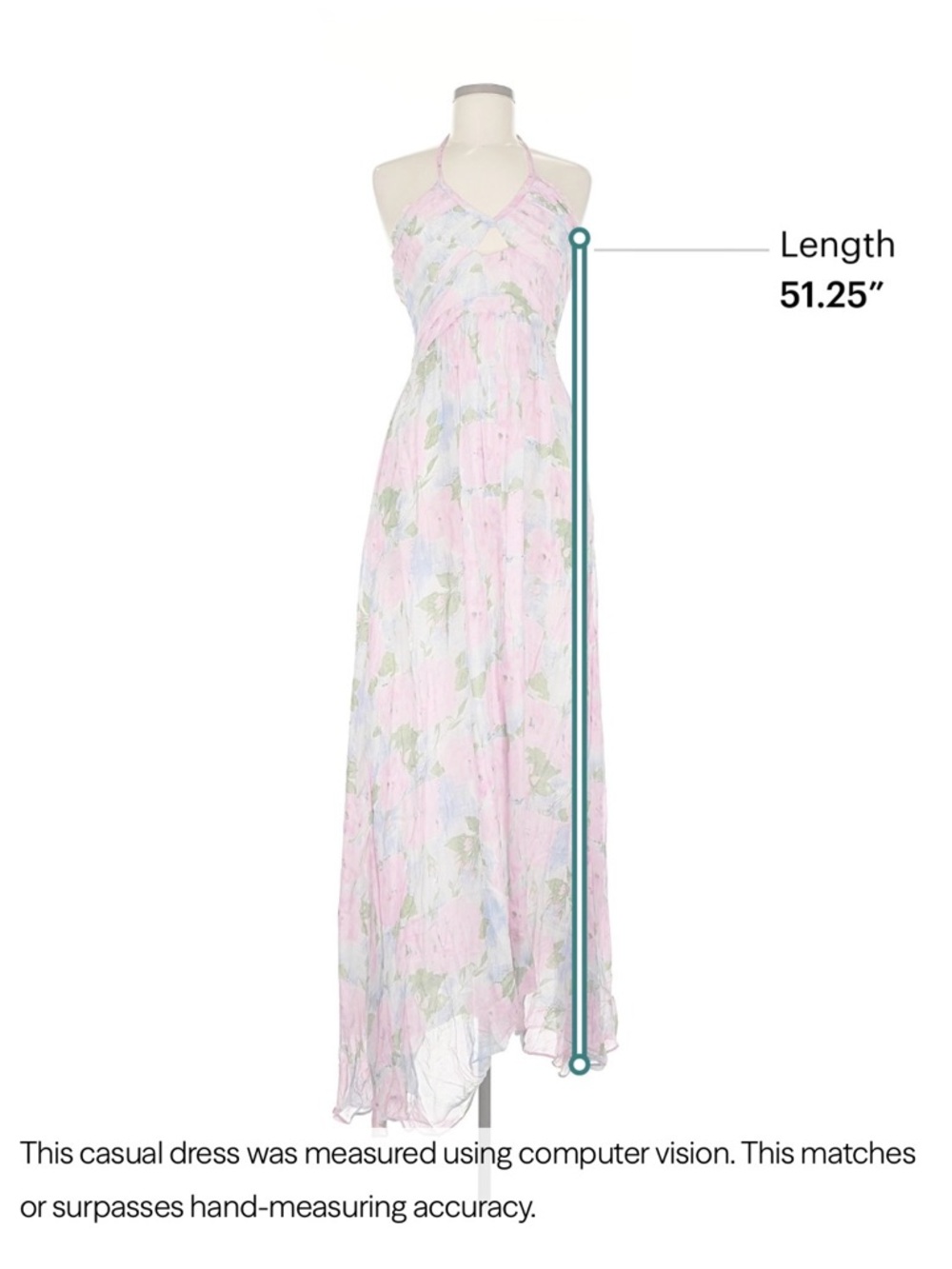 LoveShackFancy Pink Floral Halter Maxi Dress - Picture 6 of 6